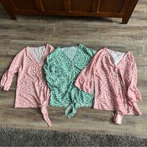 Lot of 3 dressy women’s tops. Kancystore brand.